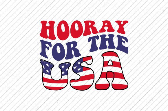 Hooray for the Usa Retro Svg