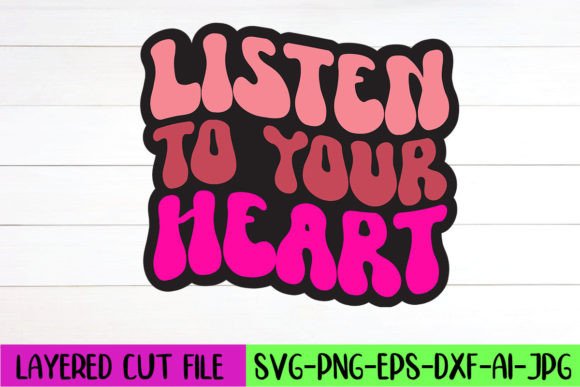 Listen to Your Heart Retro SVG Design Review
